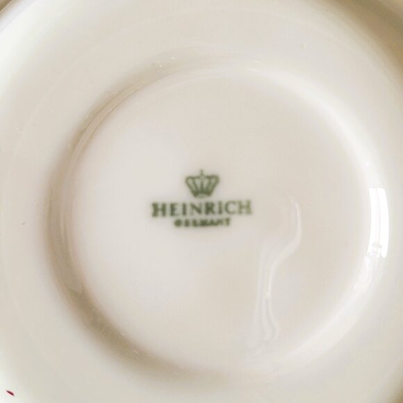 HEINRICH Germany Cup Saucer Plate Mixed Collection Wunsiedel Bavaria Porcelain - Picture 12 of 15